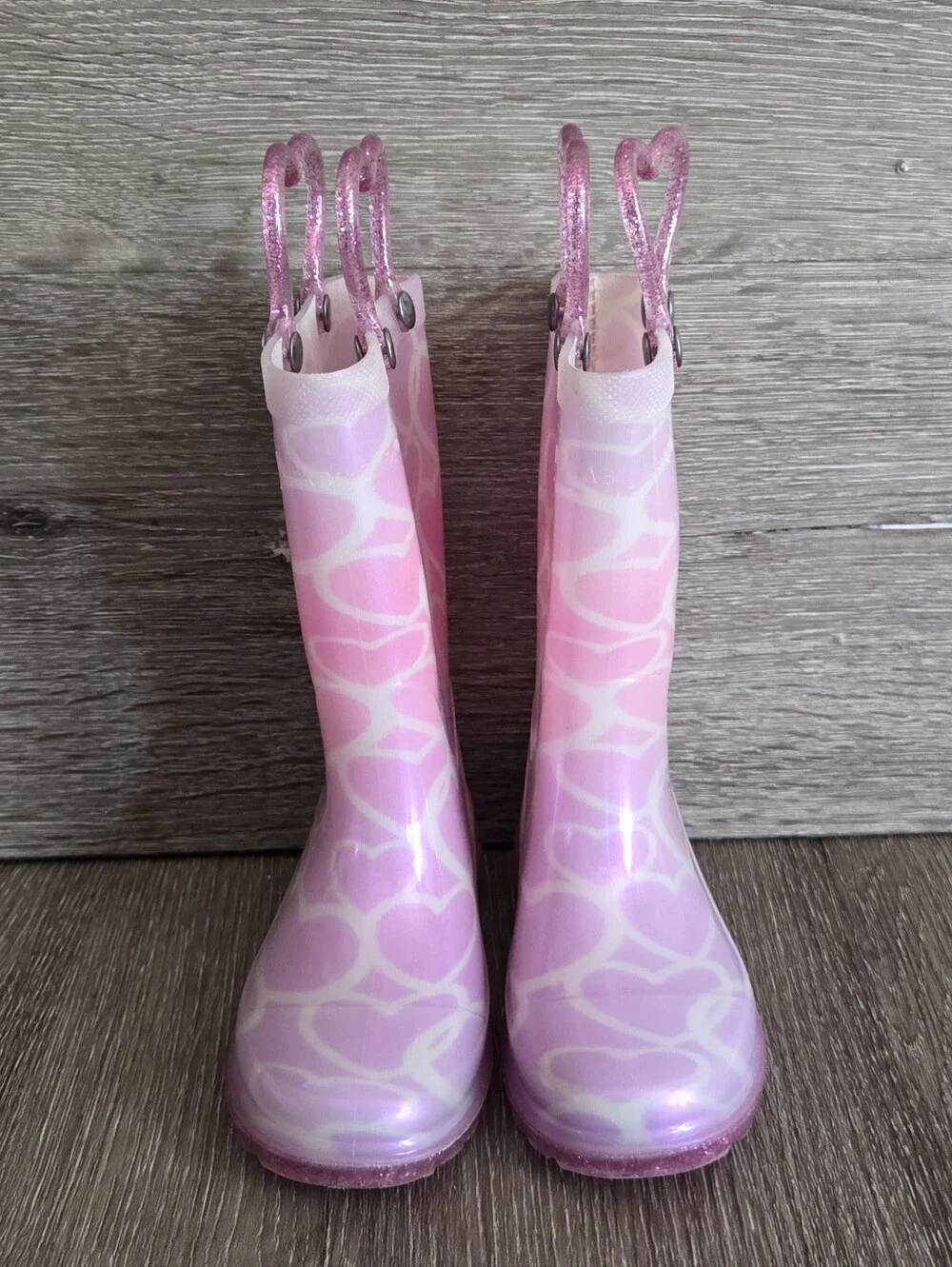 Western Chief Toddler Glitter Stars Lighted Rain Boot - Size 6